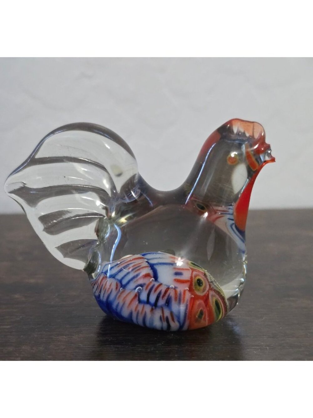 Set Of 3 Handblown Glass Bird Figurines - Multicolor Clear & Blue Designs - Picture 5 of 16